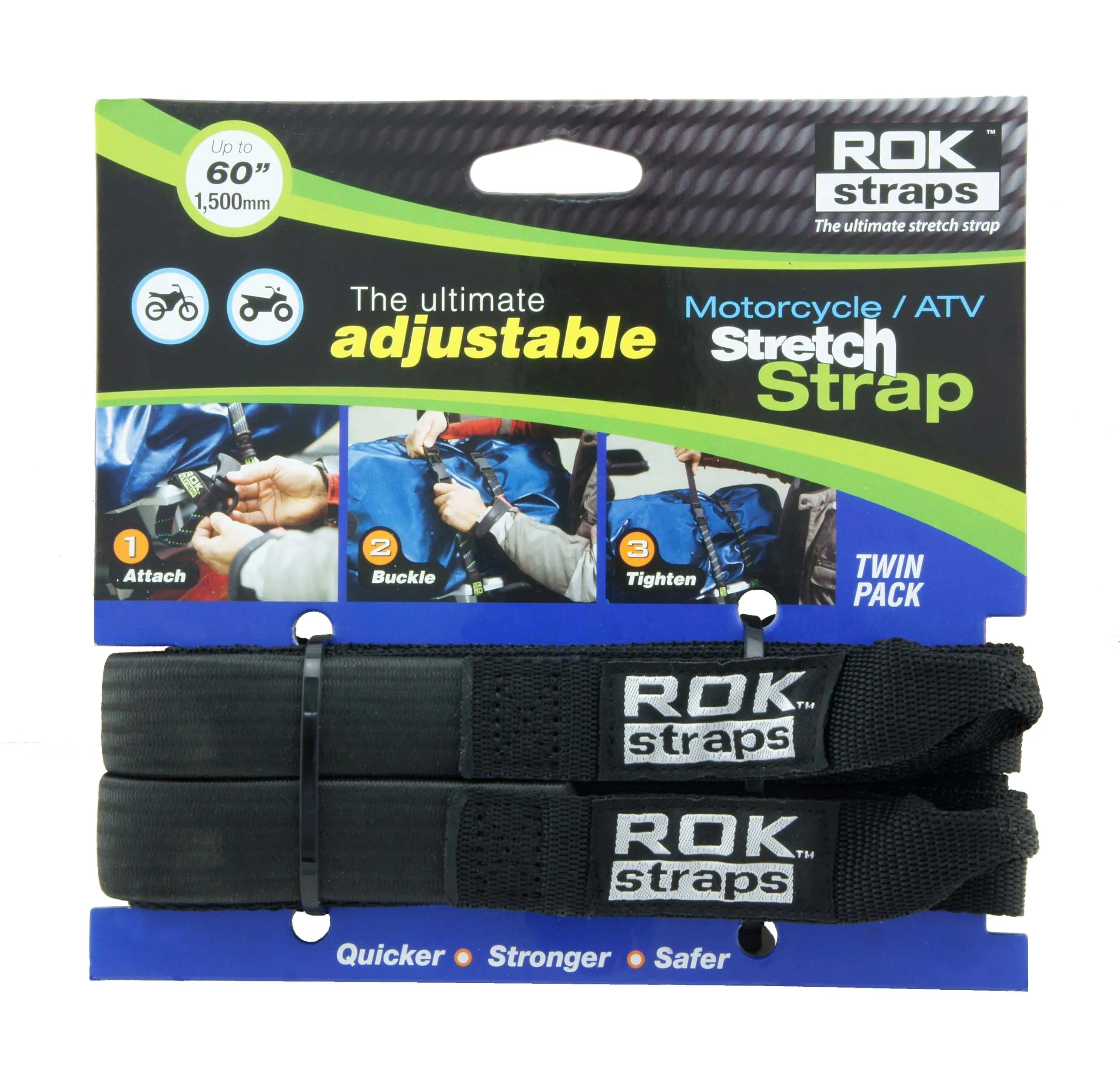 ROK STRAP 1"X60" BLK