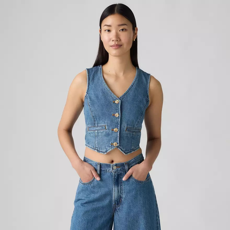 WOMEN'S AMORE DENIM VEST (Cause and Effect) | LEVI'S