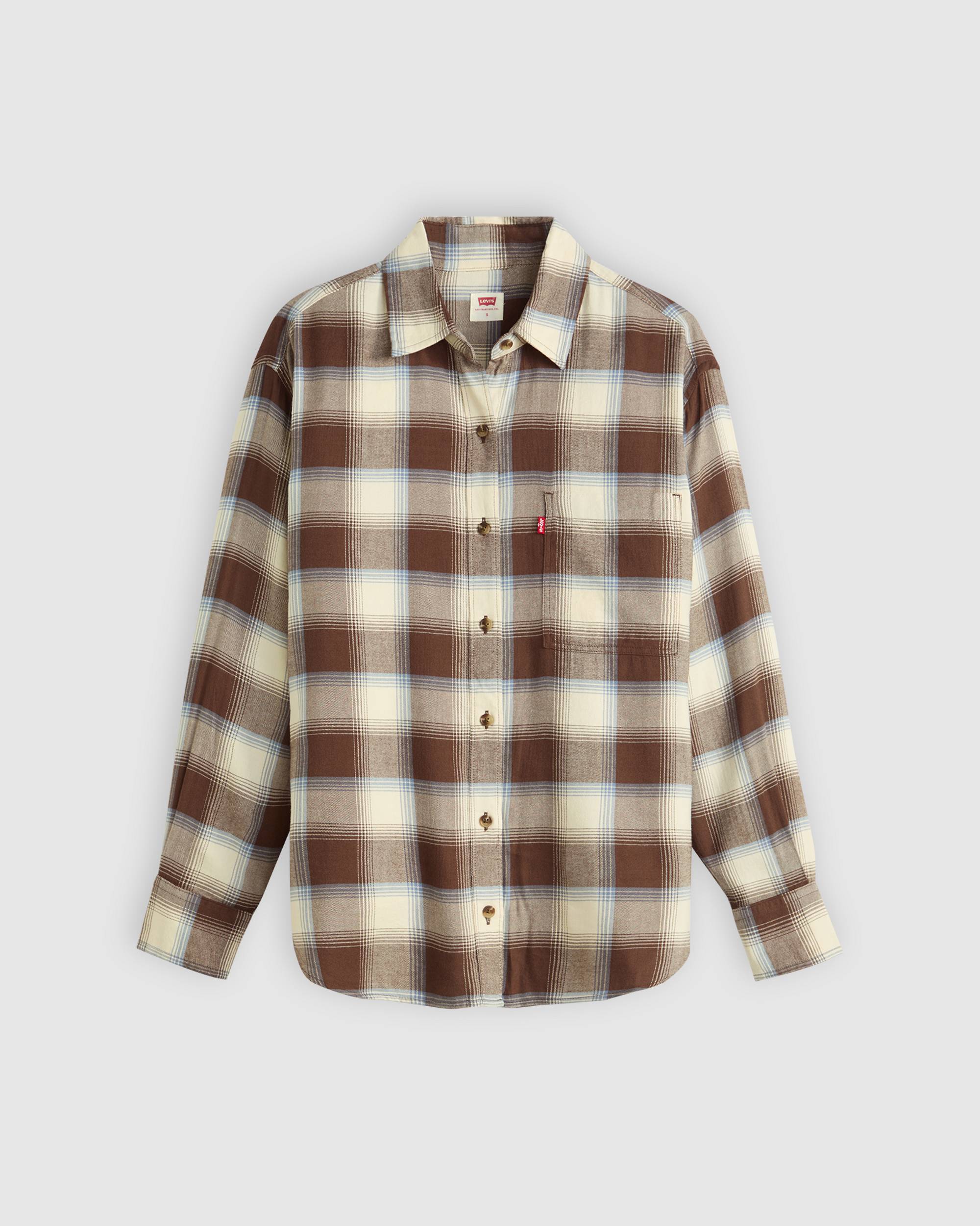 LUCAS FLANNEL LONG SLEEVE SHIRT (Plaid Bracken) | LEVI'S