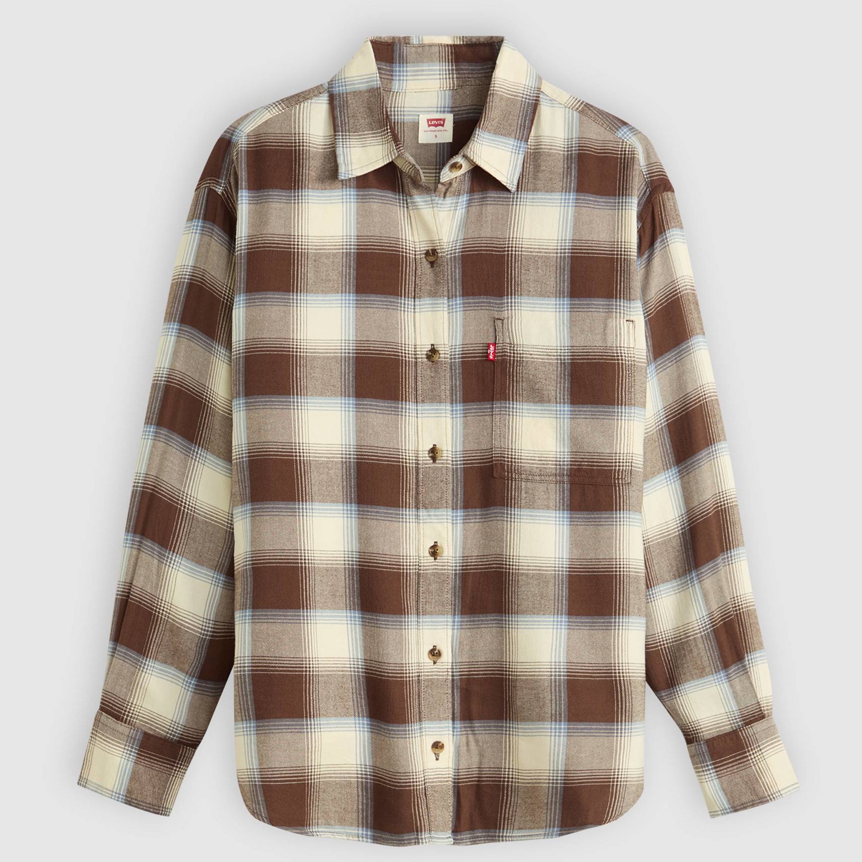 LUCAS FLANNEL LONG SLEEVE SHIRT (Plaid Bracken) | LEVI'S