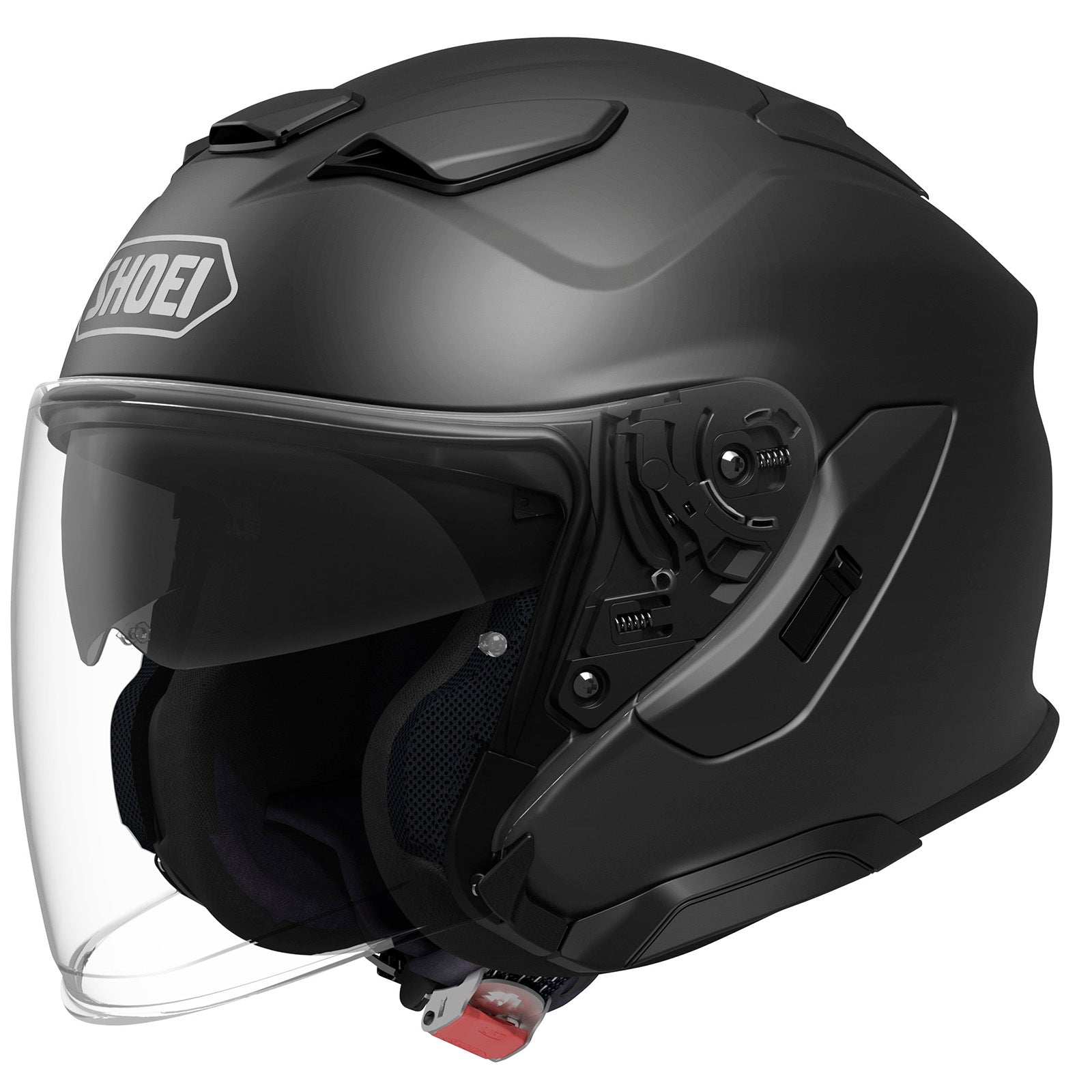 J-CRUISE 3 OPEN FACE HELMET (Matte Black) | SHOEI, premium touring helmet with impact absorbing liner and sleek design.