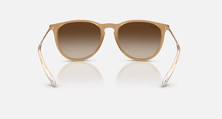 ERIKA RUBBER SUNGLASSES (BEIGE WITH BROWN LENS) | RAYBAN