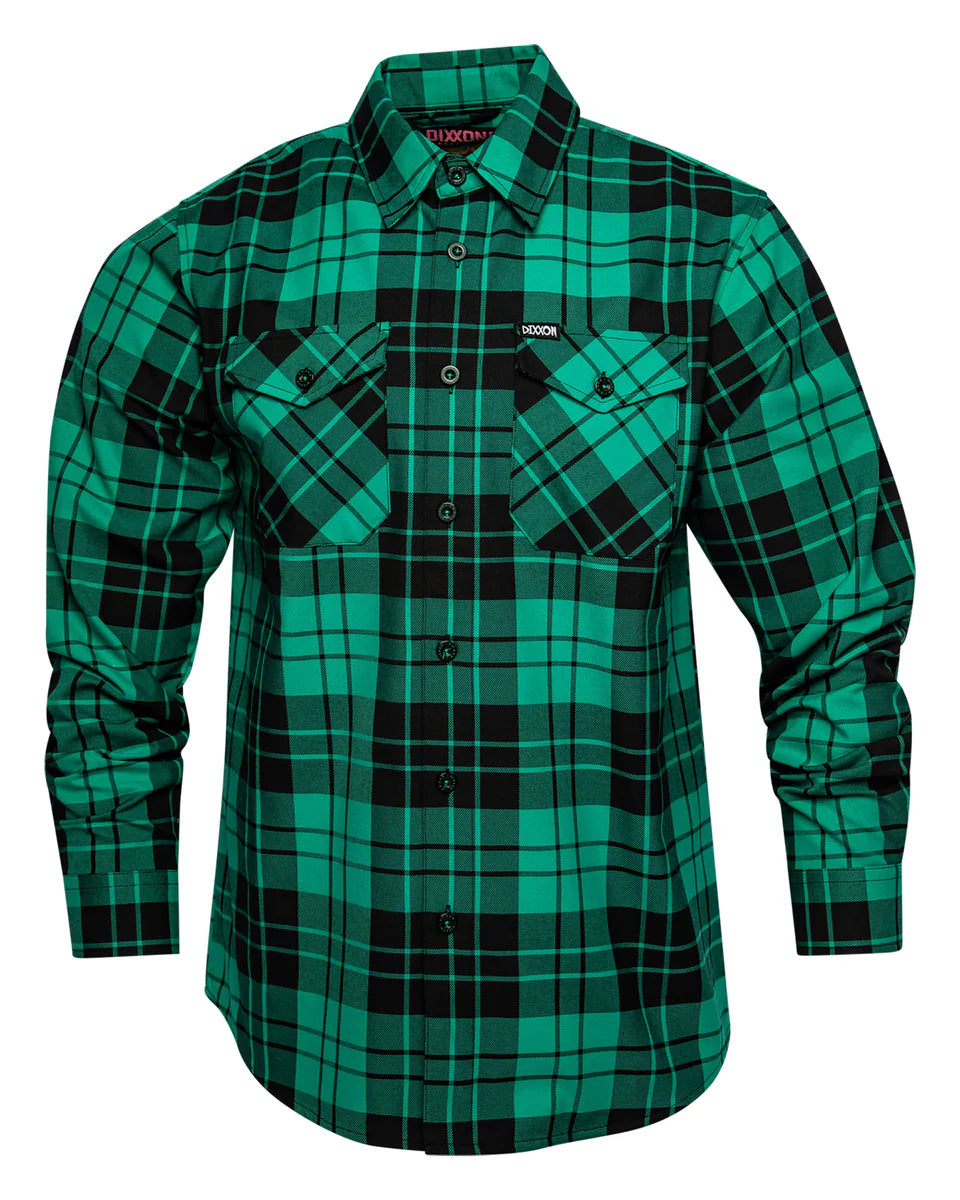 MEN'S BILL AND TED'S BOGUS FLANNEL (Green/Black) | DIXXON