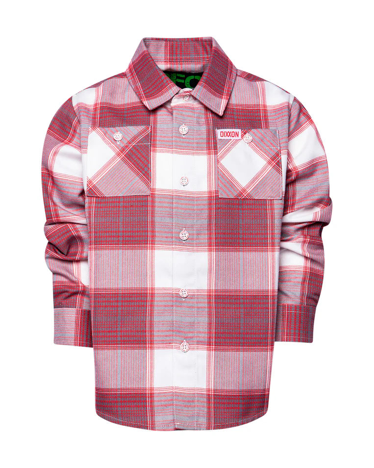 YOUTH HAPPY LAND FLANNEL (Red/White) | DIXXON