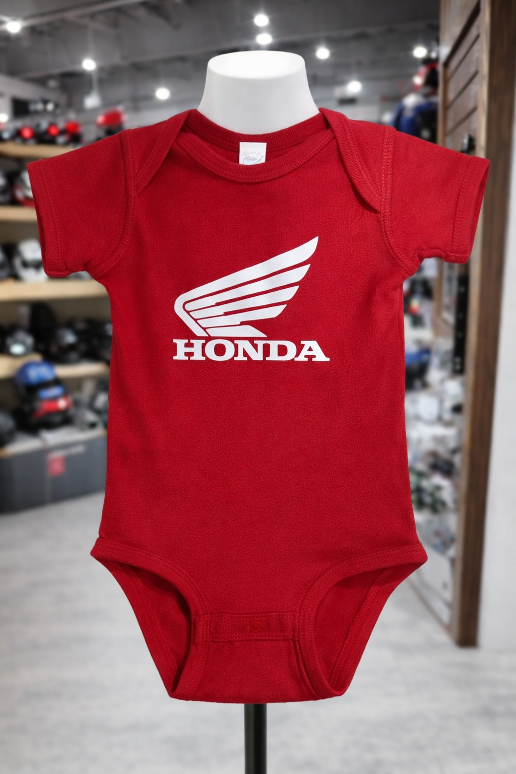 BABY RIBBED BODYSUIT (Red) | Honda