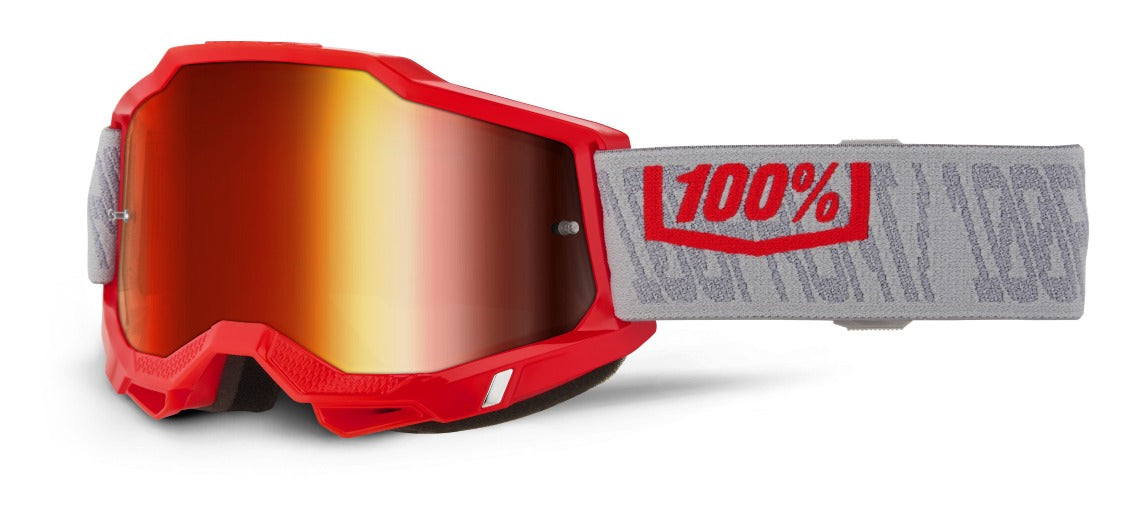 100% ACCURI 2 GOGGLE | SUPERDOME - DARK RED MIRROR LENS