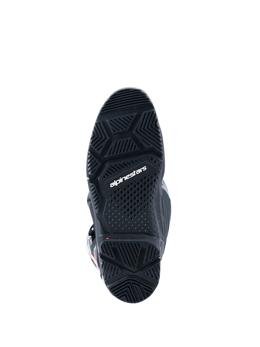 TECH 7 ENDURO DRYSTAR BOOT (Black) | ALPINESTARS sole view showcasing grip and durability features.