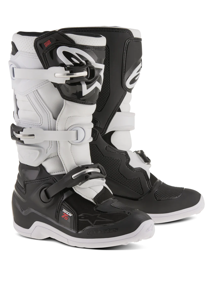YOUTH TECH 7S BOOT (Black/White) | ALPINESTARS