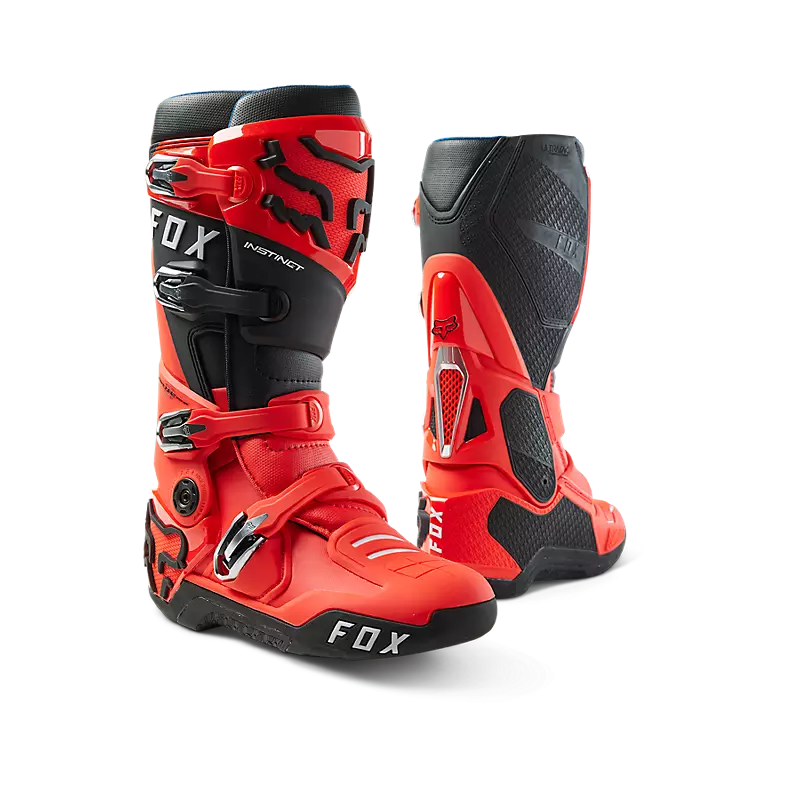 MEN'S INSTINCT 2.0 BOOT (Flo Red) | Fox Racing