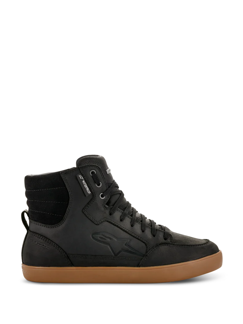 MEN'S J-6 WATERPROOF RIDING SHOE (Black/Gum) | ALPINESTARS