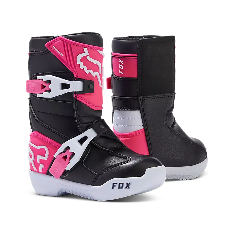 GIRLS COMP BOOT (Black/Pink) | Fox Racing
