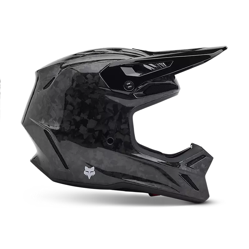V3 RS CARBON SOLID HELMET (Black) | Fox Racing