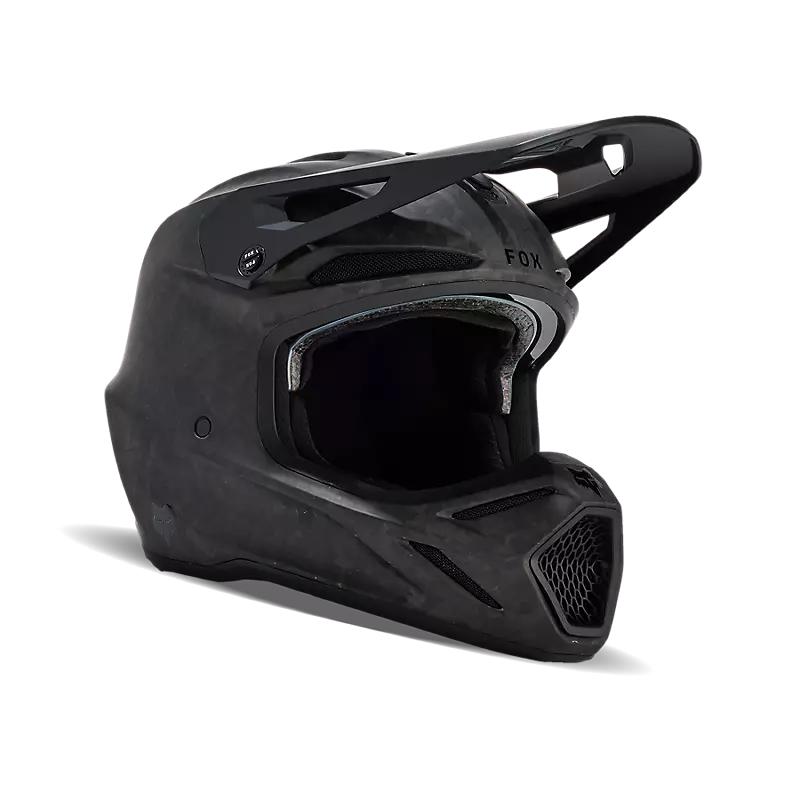 V3 RS CARBON SOLID HELMET (Matte Black) | Fox Racing