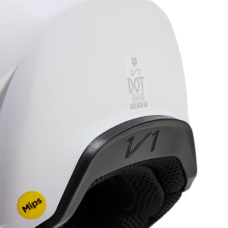 V1 SOLID HELMET (MT WHT) | Fox Racing