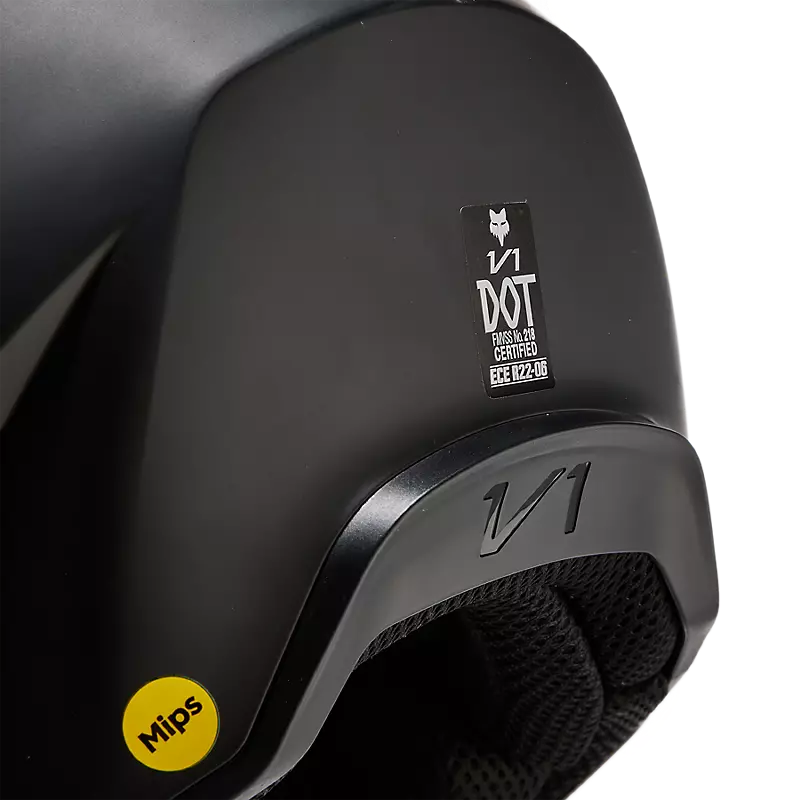 V1 SOLID HELMET (MATTE BLK) | Fox Racing