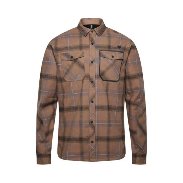 MEN'S DEFEND DRIVE WINDBLOCK FLANNEL (Nut) | Fox Racing