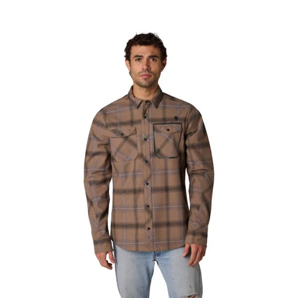 MEN'S DEFEND DRIVE WINDBLOCK FLANNEL (Nut) | Fox Racing