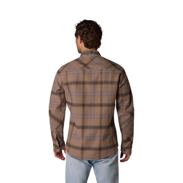 MEN'S DEFEND DRIVE WINDBLOCK FLANNEL (Nut) | Fox Racing