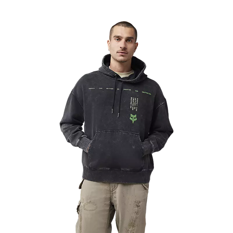 THROTTLE OVERSIZED FLEECE PULL OVER (Black) | Fox