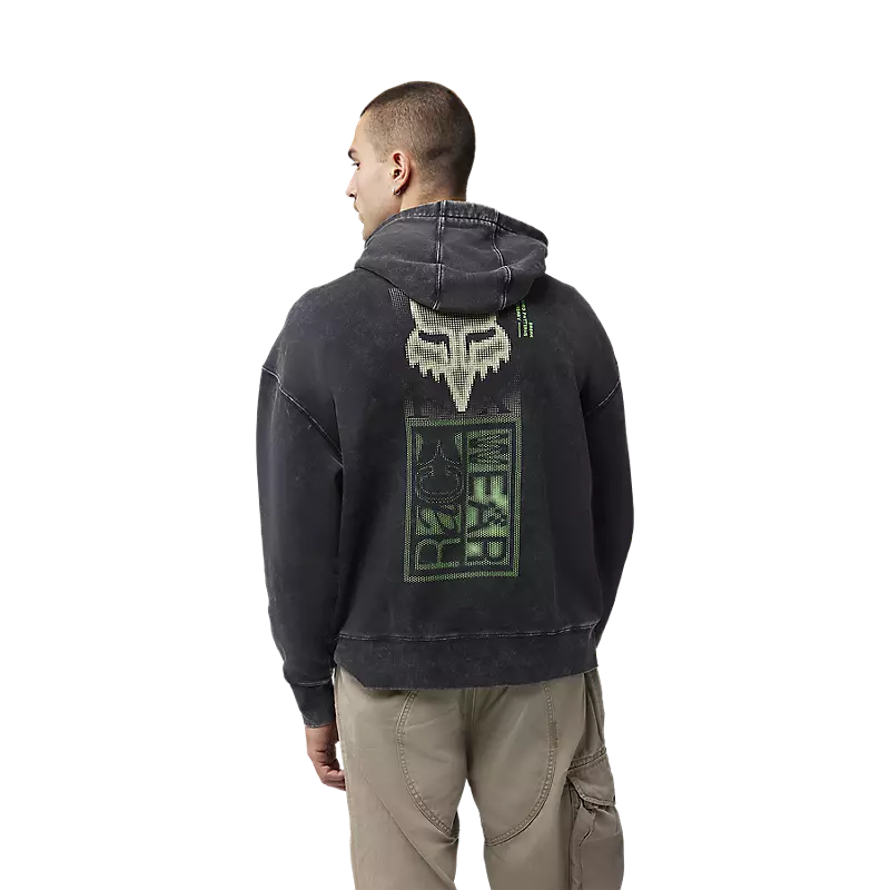 THROTTLE OVERSIZED FLEECE PULL OVER (Black) | Fox