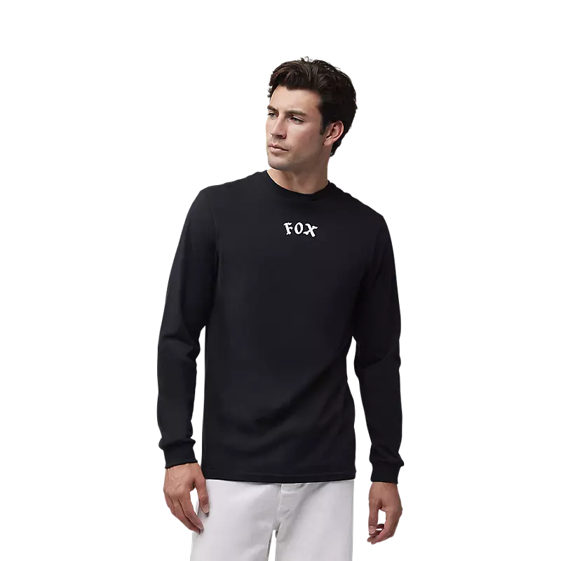 MENS RACE CREW LS PREMIUM TEE (BLK) | Fox Racing