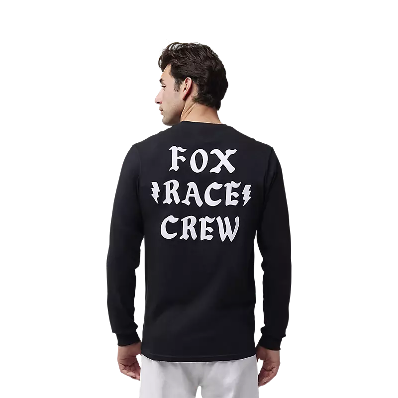 MENS RACE CREW LS PREMIUM TEE (BLK) | Fox Racing