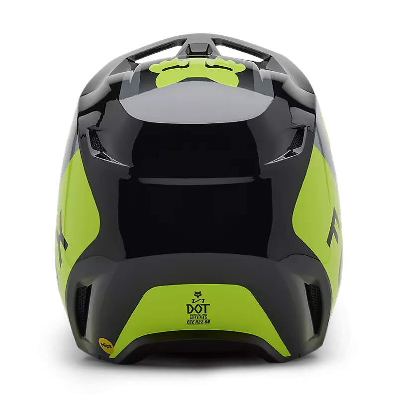 YTH V1 LEAN HELMET (Gry/Ylw) | Fox Racing
