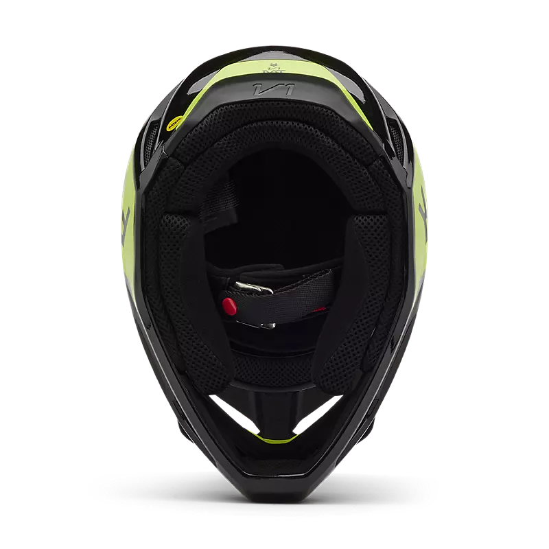 YTH V1 LEAN HELMET (Gry/Ylw) | Fox Racing