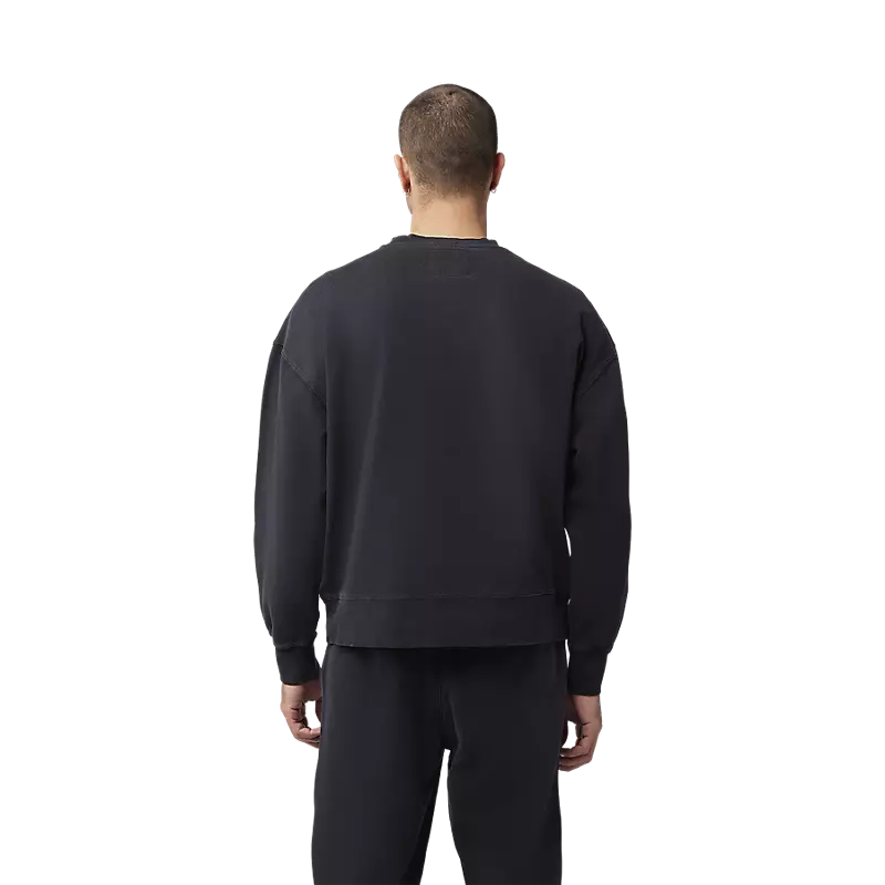 WORDMARK OVERSIZED FLEECE CREWNECK (Black) | Fox Racing