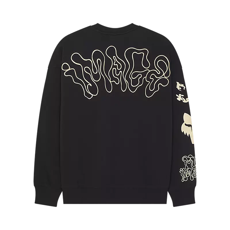 HELLO FUTURE OVERSIZED CREWNECK (Black) | Fox Racing