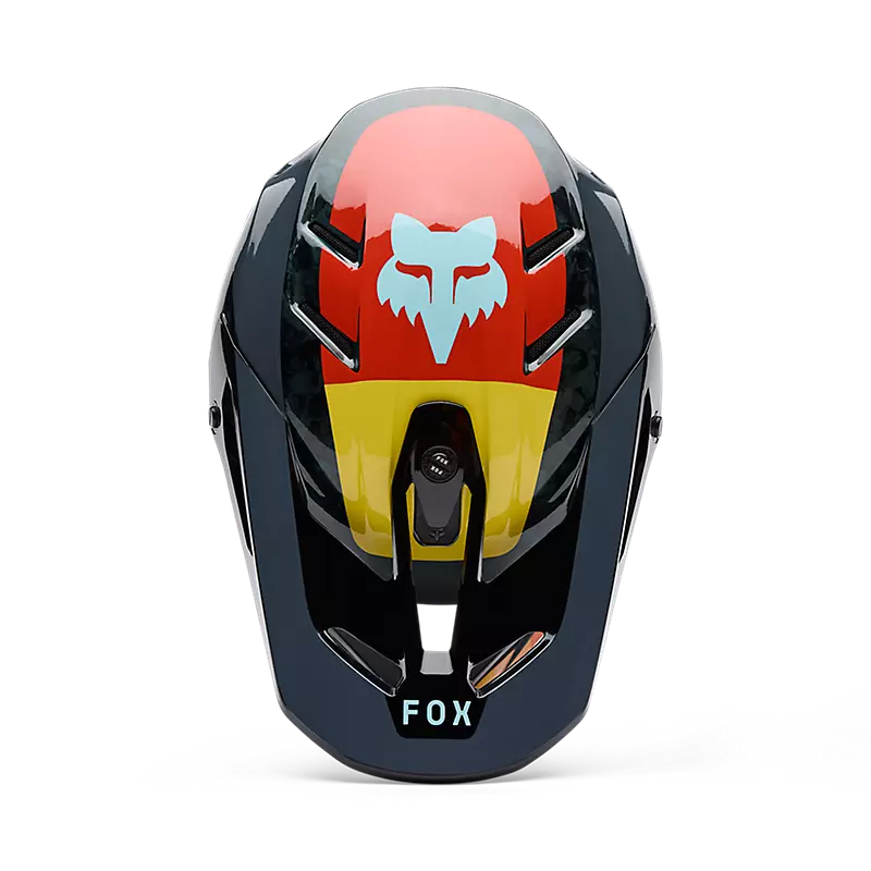 V3 RS GRID HELMET (Black/Orange) | Fox Racing