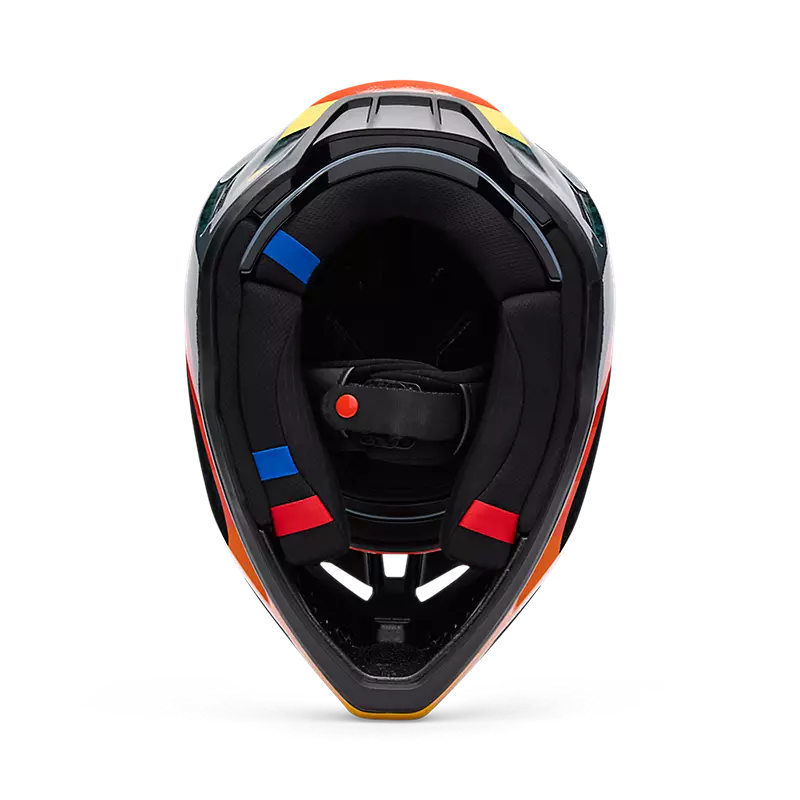 V3 RS GRID HELMET (Black/Orange) | Fox Racing