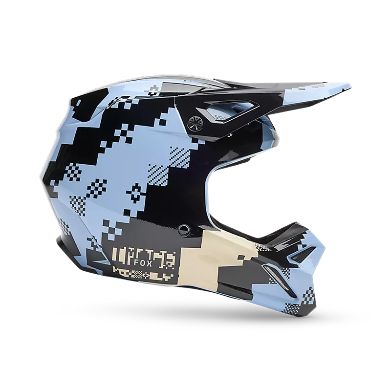 V1 DIGI IMAGE HELMET (Light Slate Blue) | Fox Racing