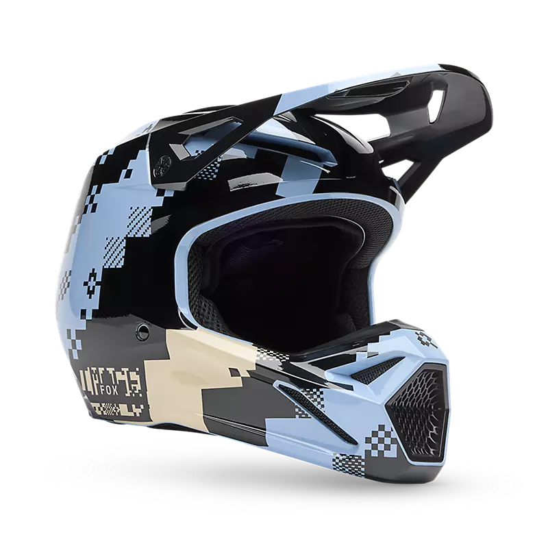 V1 DIGI IMAGE HELMET (Light Slate Blue) | Fox Racing