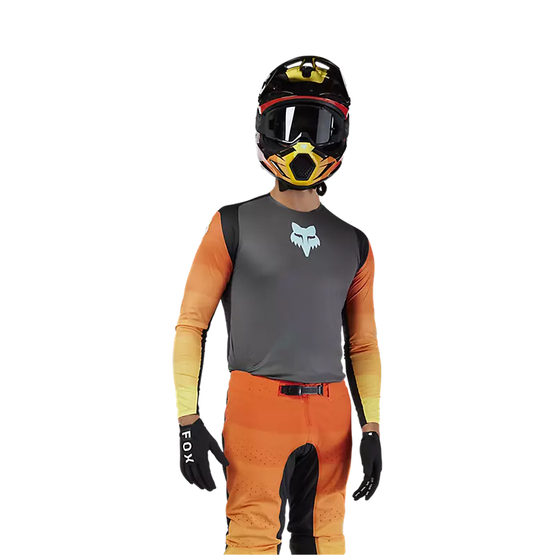 FLEXAIR GRID JERSEY (Black/Orange) | Fox Racing
