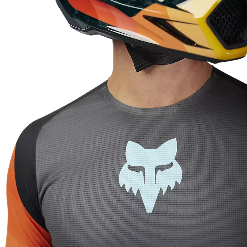 FLEXAIR GRID JERSEY (Black/Orange) | Fox Racing