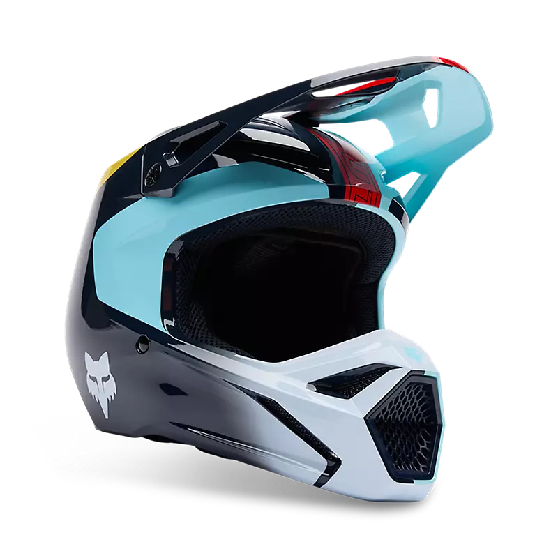 YOUTH V1 ELEVATED HELMET (Light Blue) | Fox Racing
