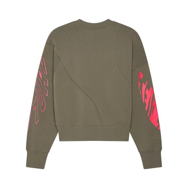 WOMEN'S ELEVATED OVERSIZED FLEECE CREW (Adobe) | Fox Racing