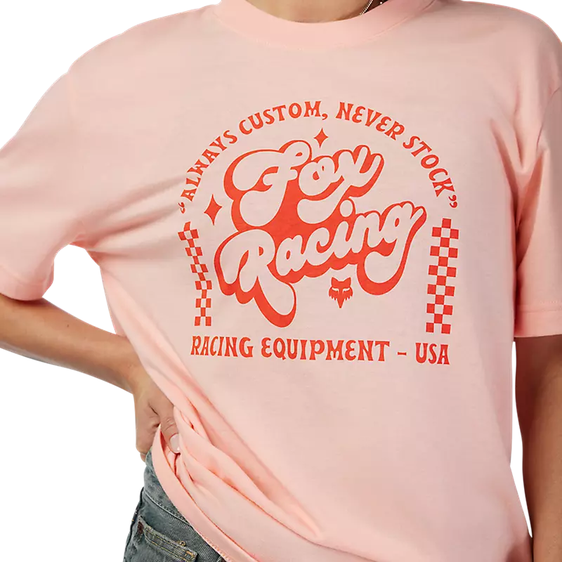 WOMEN'S NEVER STOCK SS TEE (Pale Pink) | Fox Racing