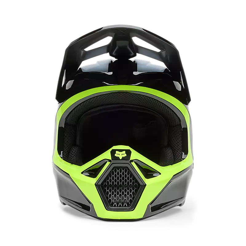 V1 FLOW HELMET (Black/Yellow) | Fox Racing