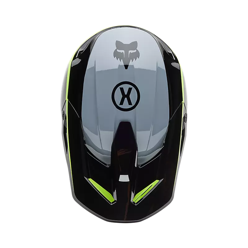 V1 FLOW HELMET (Black/Yellow) | Fox Racing