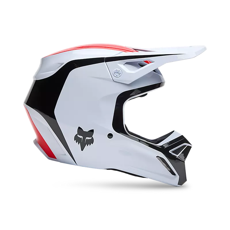 V1 FLOW HELMET (White/Red) | Fox Racing