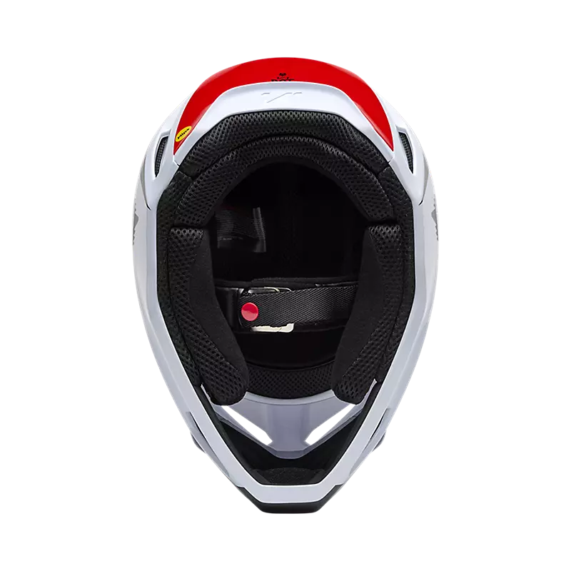 V1 FLOW HELMET (White/Red) | Fox Racing