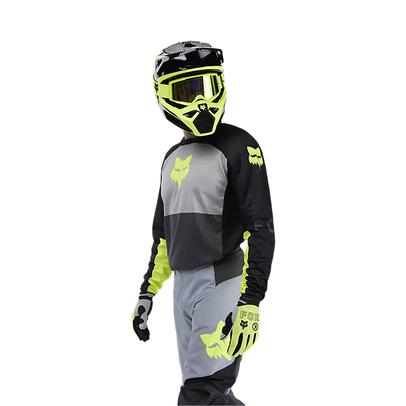 180 FLOW JERSEY (Black/Yellow) | Fox Racing