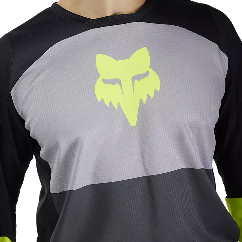 180 FLOW JERSEY (Black/Yellow) | Fox Racing
