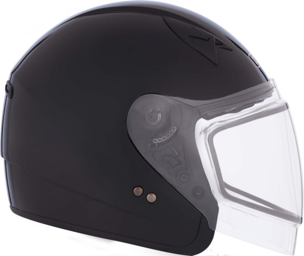 VG977 OPEN FACE DUAL LENS HELMET (Glossy Black) | CKX