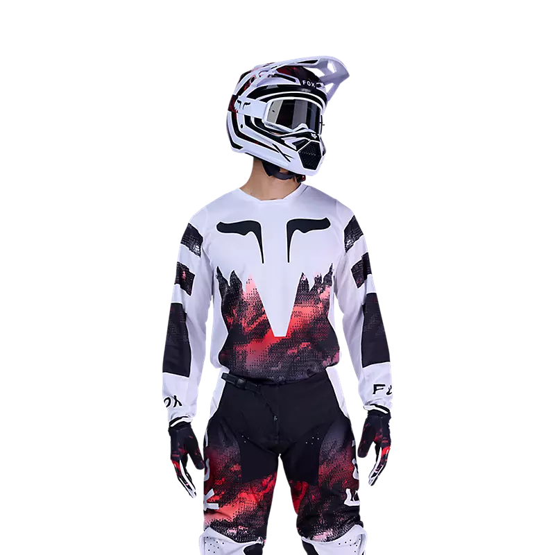 180 KAIROS JERSEY (White/Flo Red) | Fox Racing