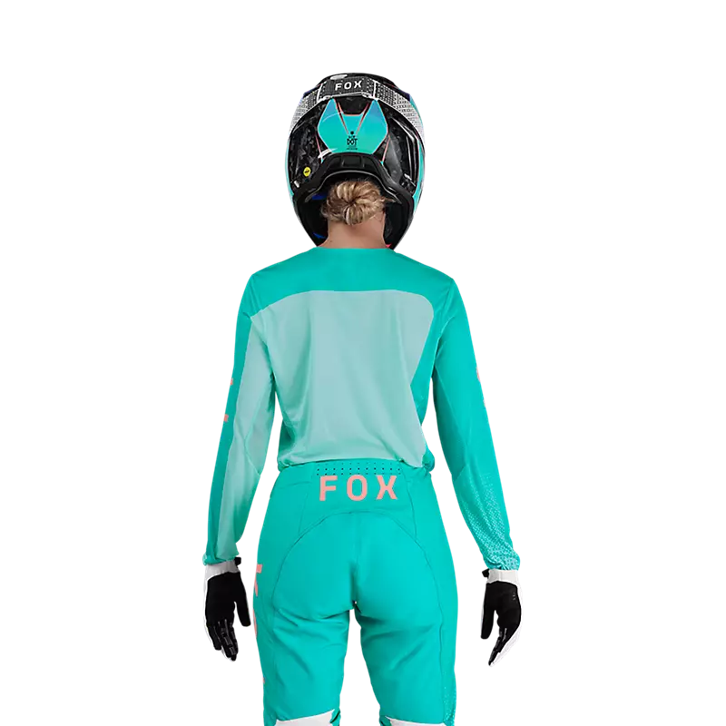 WOMEN'S FLEXAIR FRACTURE JERSEY (Aqua) | Fox Racing