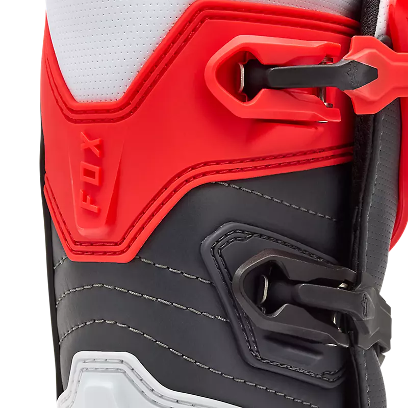 YOUTH COMP BOOT (White/Flo Red) | Fox Racing