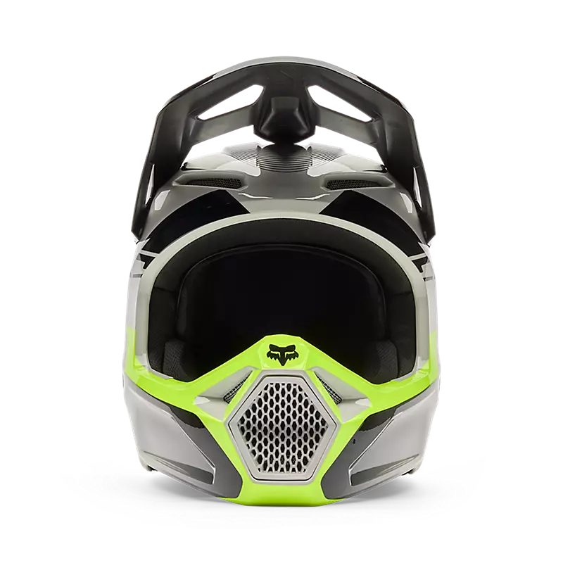 YOUTH V1 COLLECT HELMET (Grey/Yellow) | Fox Racing